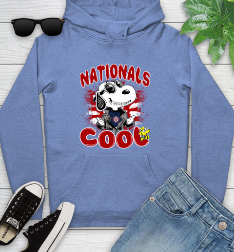 MLB Baseball Washington Nationals Cool Snoopy Shirt Youth Hoodie 11