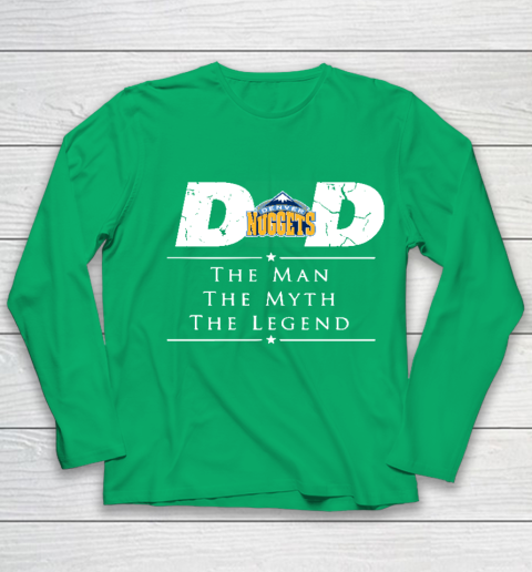 Denver Nuggets NBA Basketball Dad The Man The Myth The Legend Youth Long Sleeve 4