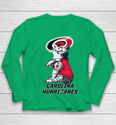 NHL My Cat Loves Carolina Hurricanes Hockey Youth Long Sleeve 4
