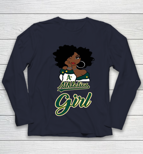 Oakland Athleticss Girl MLB Youth Long Sleeve 3