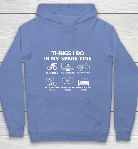 Things I Do In My Spare Time Mountain Bike Biking Funny Gift Youth Hoodie 8