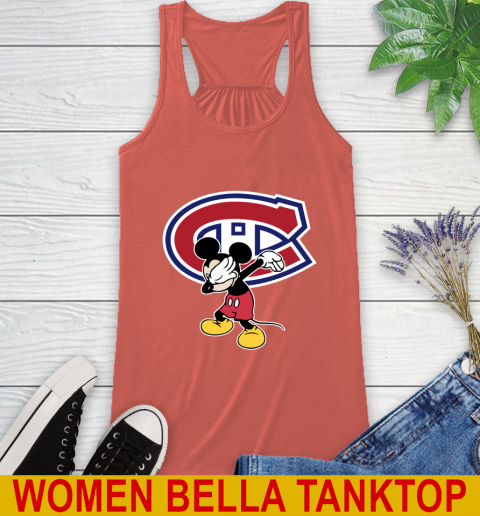 Montreal Canadiens NHL Hockey Dabbing Mickey Disney Sports Racerback Tank 4