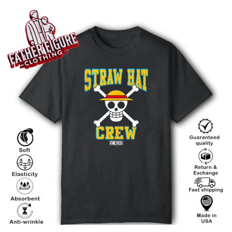 Anime Straw Hat Crew Athletic Type Jolly Rogers T-Shirt