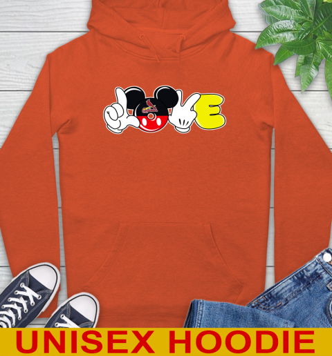 St.Louis Cardinals MLB Baseball Love Mickey Disney Sports Hoodie 5