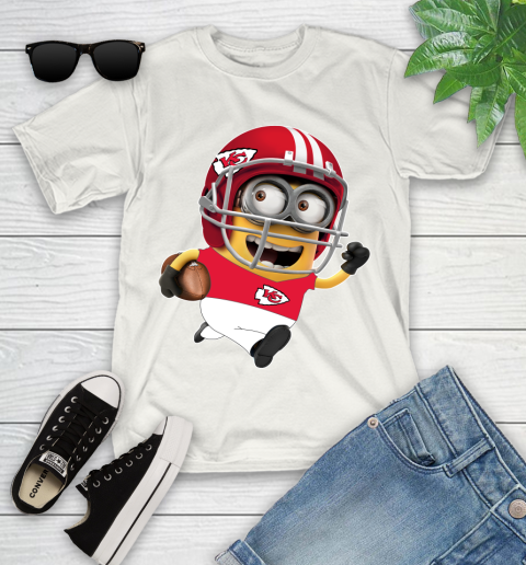 NFL Kansas City Chiefs Minions Disney Football Sports Youth T-Shirt