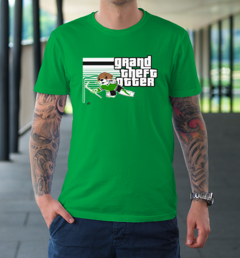 Jake Oettinger Grand Theft Otter Dallas Hockey T-Shirt