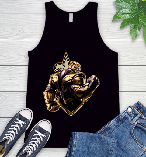 NFL Thanos Avengers Endgame Football Sports New Orleans Saints Tank Top 2