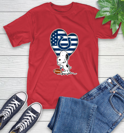 Indianapolis Colts NFL Football The Peanuts Movie Adorable Snoopy T-Shirt 10