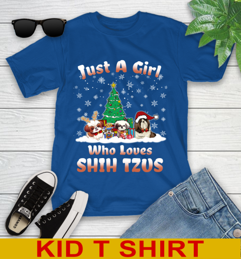 Christmas Just a girl who love shih tzus dog pet lover 106