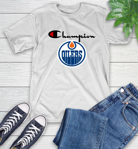 NHL Hockey Edmonton Oilers Champion Shirt T-Shirt