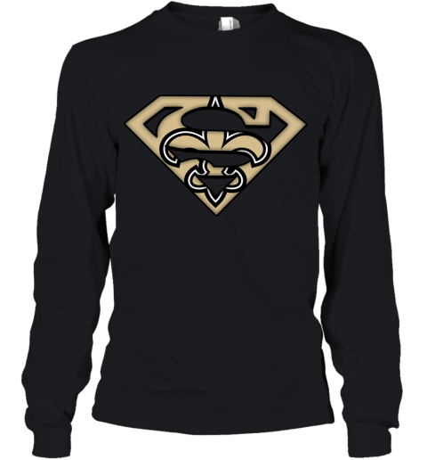 We Are Undefeatable The New Orleans Saints x Superman NFL Youth Long Sleeve