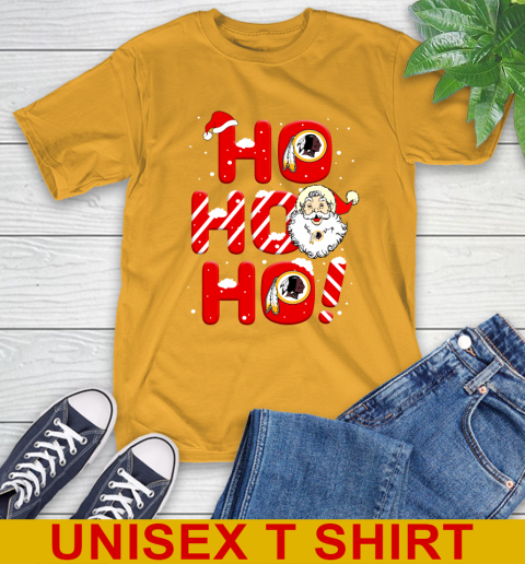 Washington Redskins NFL Football Ho Ho Ho Santa Claus Merry Christmas Shirt T-Shirt 2