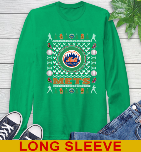New York Mets Merry Christmas MLB Baseball Loyal Fan Long Sleeve T-Shirt 8