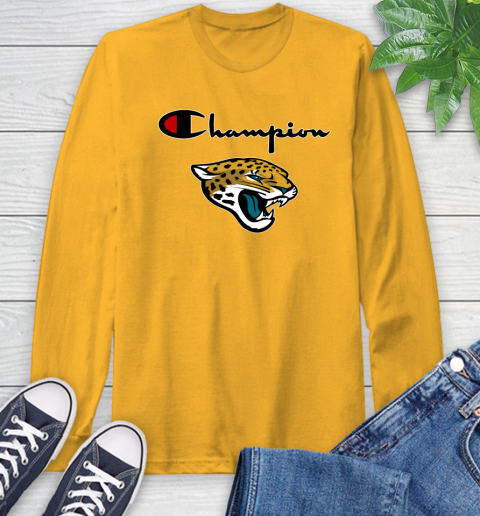 NFL Football Jacksonville Jaguars Champion Shirt Long Sleeve T-Shirt 2
