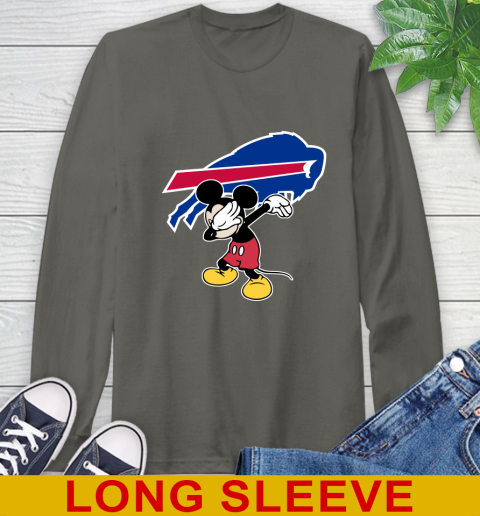 Buffalo Bills NFL Football Dabbing Mickey Disney Sports Long Sleeve T-Shirt 8