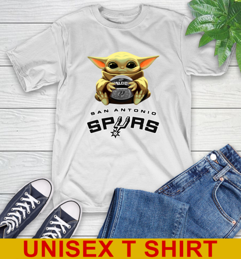NBA Basketball San Antonio Spurs Star Wars Baby Yoda Shirt