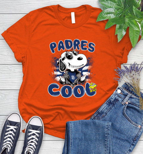 MLB Baseball San Diego Padres Cool Snoopy Shirt Women's T-Shirt 3