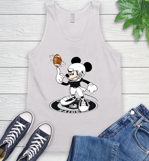 NFL Football Oakland Raiders Cheerful Mickey Disney Shirt Tank Top 2