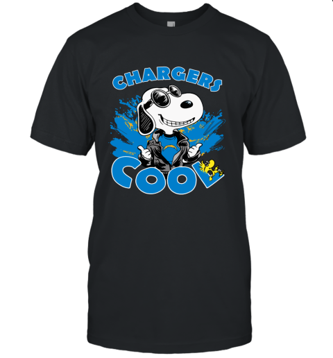 Los Angeles Chargers Snoopy Joe Cool We're Awesome Unisex Jersey Tee