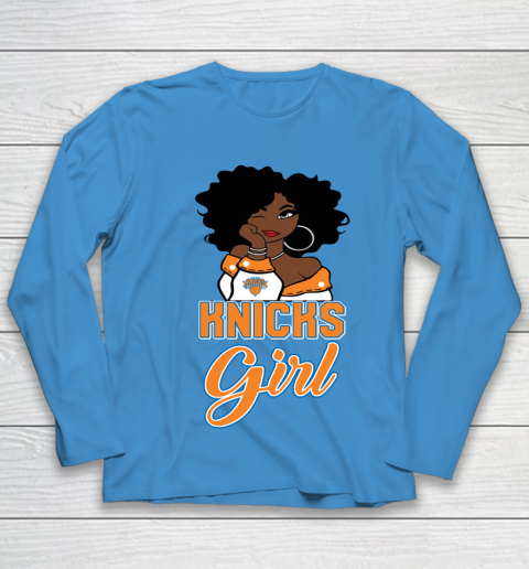 New York Knicks Girl NBA Youth Long Sleeve 7