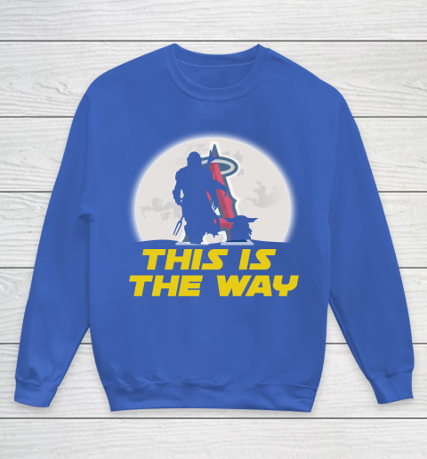 Los Angeles Angels MLB Baseball Star Wars Yoda And Mandalorian This Is The Way Youth Sweatshirt 6