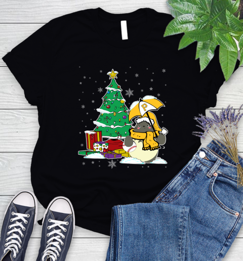 Pittsburgh Pirates MLB Baseball Cute Tonari No Totoro Christmas Sports Women's T-Shirt