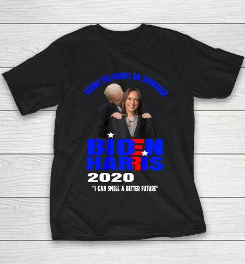 Anti Joe Biden Kamala Harris Hands On Can Smell The Future Youth T-Shirt