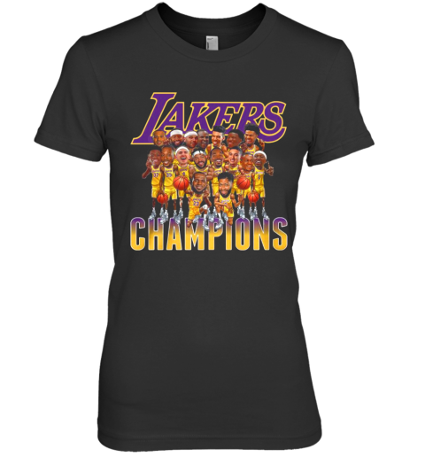 Los Angeles Lakers Team Champions 2020 Premium Women's T-Shirt