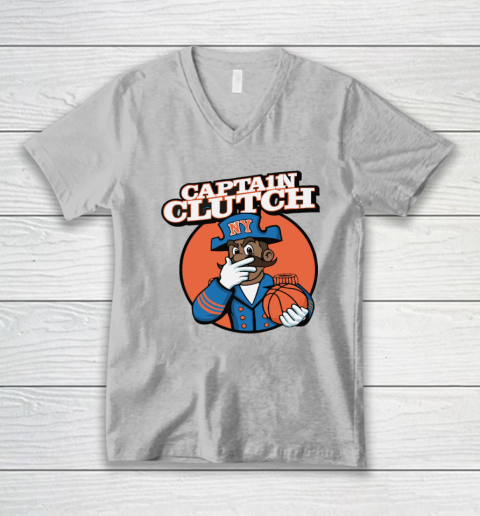 Jalen Brunson Captain Clutch V-Neck T-Shirt 2