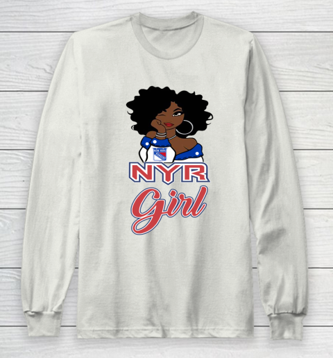 New York Rangers Girl NHL Long Sleeve T-Shirt 12