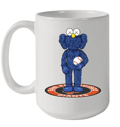 MLB Baseball San Francisco Giants Kaws Bff Blue Figure Shirt Ceramic Mug 15oz