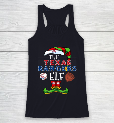 Texas Rangers Christmas ELF Funny MLB Racerback Tank 7