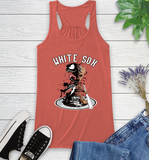 MLB Chicago White Sox Baseball Venom Groot Guardians Of The Galaxy Racerback Tank 4