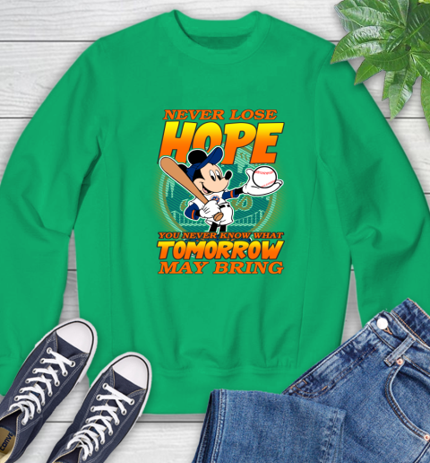 New York Mets MLB Baseball Mickey Disney Never Lose Hope Sweatshirt 7