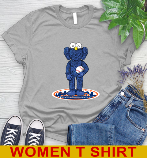MLB Baseball New York Mets Kaws Bff Blue Figure Shirt Women's T-Shirt 5