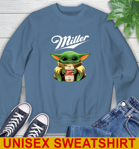 Star Wars Baby Yoda Hugs Miller High Life Beer Shirt 32