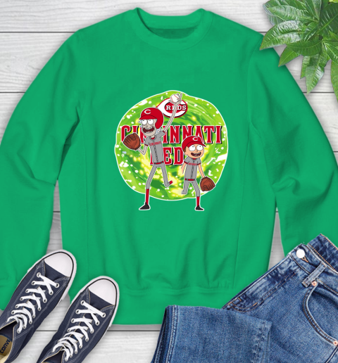 MLB Cincinnati Reds Rick And Morty Baseball Sports Sweatshirt 6