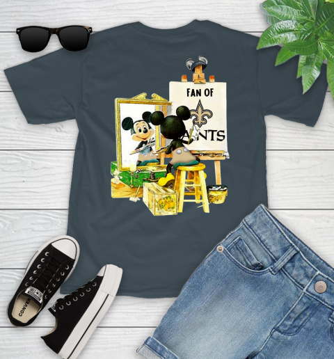 NFL Football New Orleans Saints Mickey Drawing Shirt 102