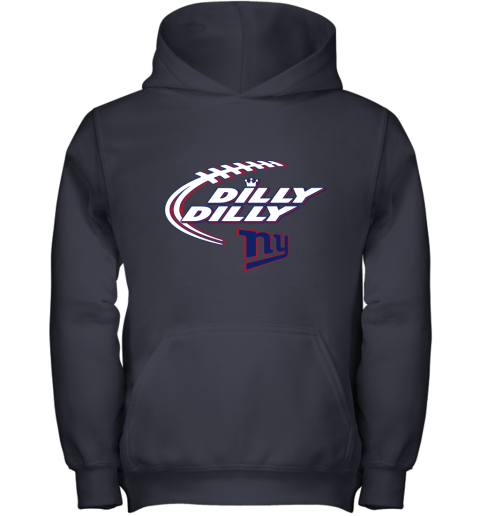 NFL New York Giants Dilly Dilly Football Sports XunOXWmNkMo youth hoodie 43 95 151514 front navy