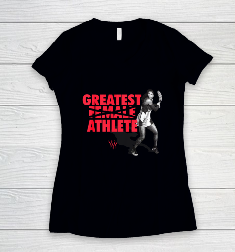 Serena Greatest Athlete Women's V-Neck T-Shirt