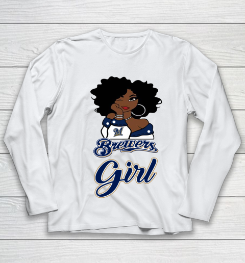 Milwaukee Brewerss Girl MLB Youth Long Sleeve 2