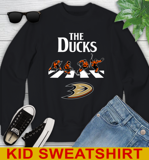 NHL Hockey Anaheim Ducks The Beatles Rock Band Shirt Youth Sweatshirt