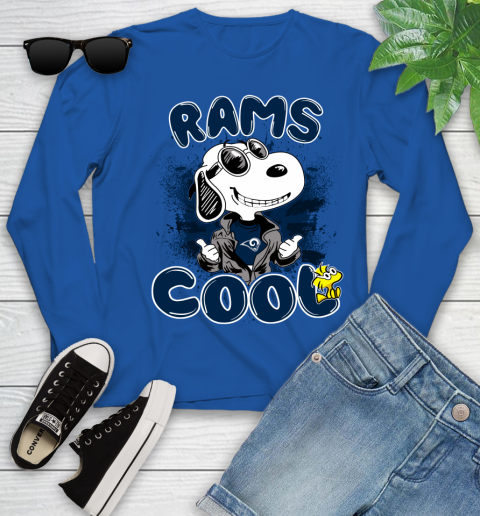 NFL Football Los Angeles Rams Cool Snoopy Shirt Youth Long Sleeve 9