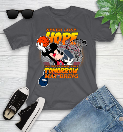 Washington Wizards NBA Basketball Mickey Disney Never Lose Hope Youth T-Shirt 6