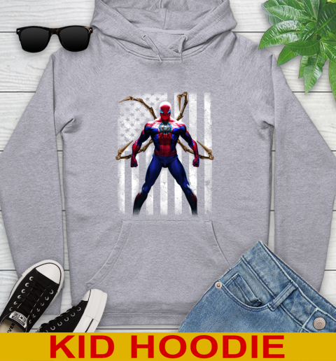 NBA Basketball Philadelphia 76ers Spider Man Avengers Marvel American Flag Shirt Youth Hoodie 7 NBA Basketball Philadelphia 76ers Spider Man Avengers Marvel American Flag Shirt Youth Hoodie - Image 7