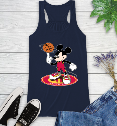 NBA Basketball Houston Rockets Cheerful Mickey Disney Shirt Racerback Tank 11