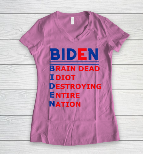 Republicans voter Anti Joe Biden Women's V-Neck T-Shirt 8