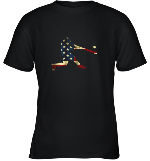 Baseball Shirt American Flag Traditions Baseballin Graphic Youth T-Shirt