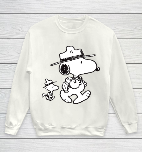 Funny Snoopy Woodstock Camping Youth Sweatshirt