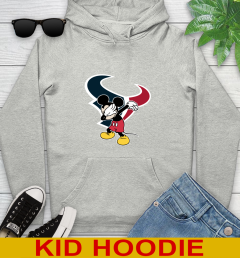 Houston Texans NFL Football Dabbing Mickey Disney Sports Youth Hoodie